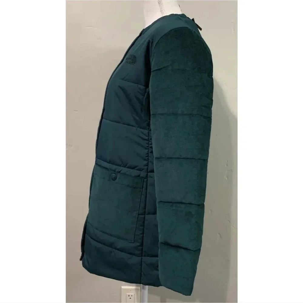 The North Face Women’s Harway Collarless Midi Jacket PONDEROSA GREEN‎ XXL New